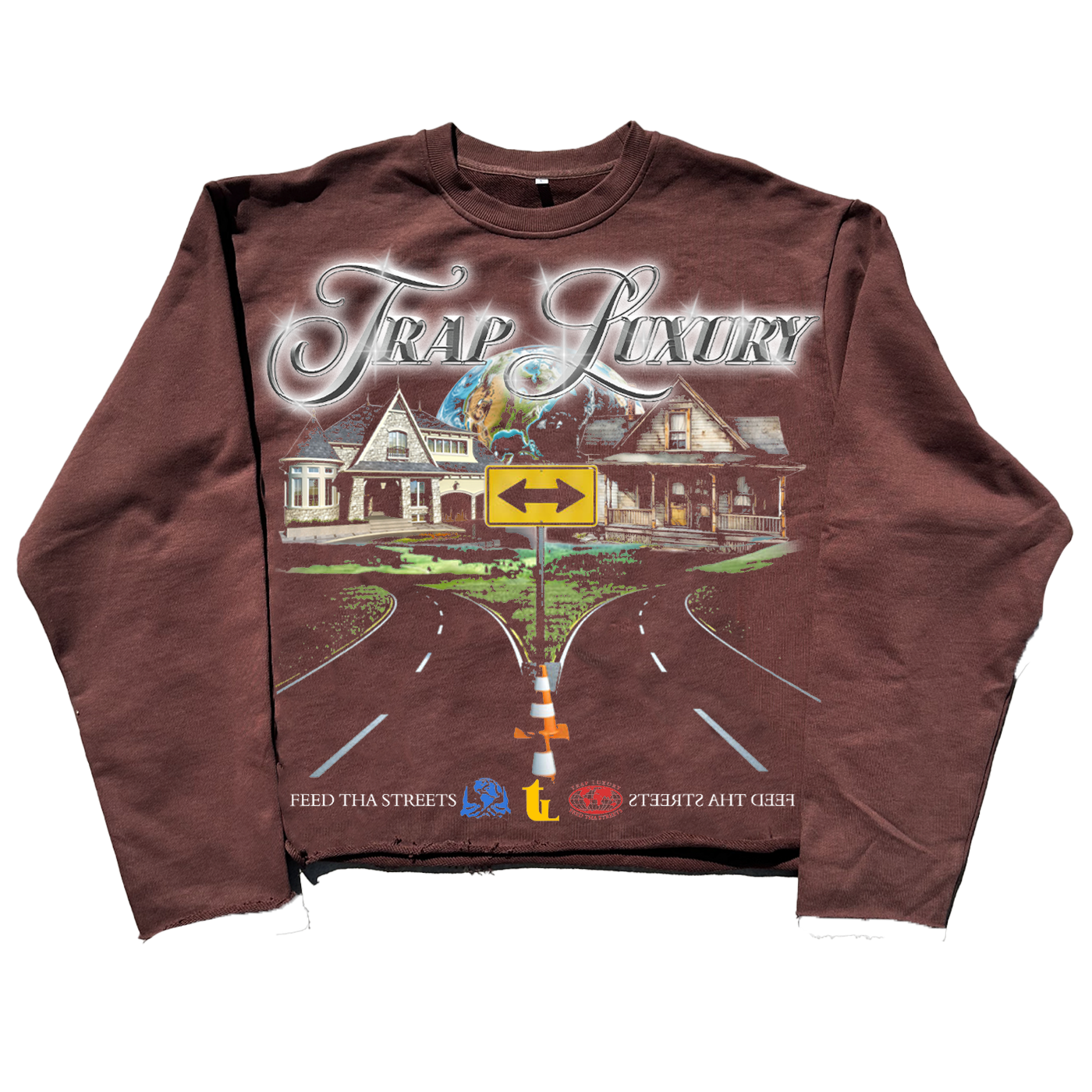 MOCHA "CROSSROADS" SWEATSHIRT
